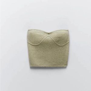 ZARA knit corset top